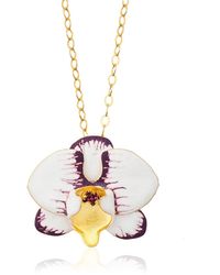 Milou Jewelry - Orchid Flower Necklace - Lyst