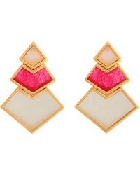 Lavani Jewels - Rose, Fucsia & Nefertiti Earrings - Lyst