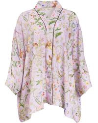 Fable England - Fable Meadow Creatures Lilac Short Kimono - Lyst