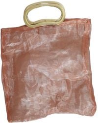 Romer Millinery - Copper Mesh Mini Tote Clutch - Lyst