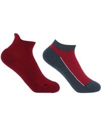 Peper Harow - Made in England - Organic Sport Burgundy & Organic Polka Denim Trainer Socks Bundle - Lyst