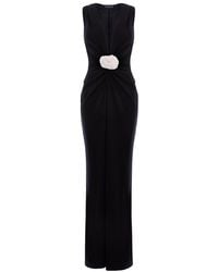 ROSERRY - Mallorca Jersey Sleeveless Maxi Dress With Fixed Rosette Detail - Lyst