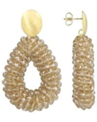 LOTT.gioielli - Neutrals Champagne Earrings Berry Glassberry Drop S - Lyst