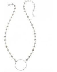 Heather Hawkins Jewelry - Large Hammered Circle Necklace - Lyst