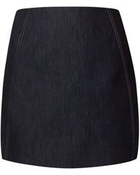 Tia Dorraine - Denim Mini Skirt - Lyst