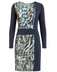 Conquista - Straight Long Sleeve Dress - Lyst