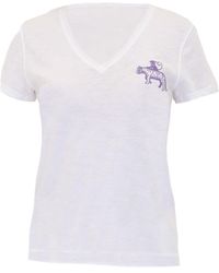 Tiger and the Monkey - Signature Cotton Slub V Neck Tee Shirt Logo - Lyst