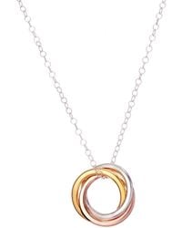 Posh Totty Designs - Mixed Gold Russian Ring Necklace - Lyst