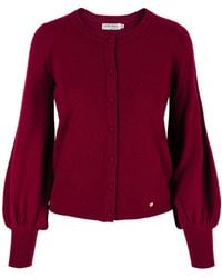 tirillm - Ava Cashmere Cardigan With Puffed Sleeves - Lyst