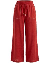Lalipop Design - Poppy Muslin Wide Leg Pants - Lyst