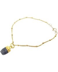 Harfi - Raw Sapphire September Birthstone Satellite Crystal Bracelet - Lyst