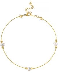 Olivia Le - Journey Pearl Anklet - Lyst