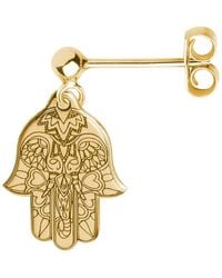 CarterGore - Hamsa Hand Single Short Drop Earring - Lyst
