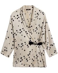 Nocturne - Printed Wrap Jacket - Lyst