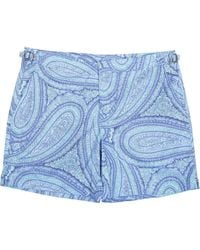 lords of harlech - Neptune Paisley Oxford Tailored Swim Short - Lyst