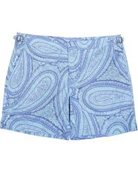 lords of harlech - Neptune Paisley Oxford Tailored Swim Short - Lyst