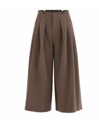 SÉLONE - Simone Belt-Detail Bermuda Shorts - Lyst