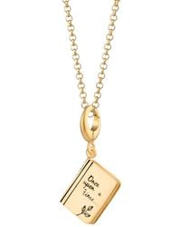 Lily Charmed - Plated Story Book Charm Necklace - Lyst