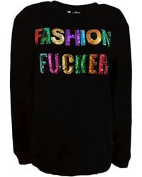 Any Old Iron - Sequin Fashion Fucker Sweatshirt - Lyst