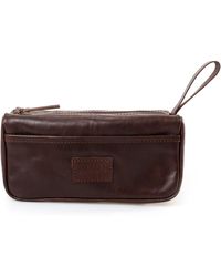 THE DUST COMPANY - Leather Dopp Kit In Cuoio Havana - Lyst