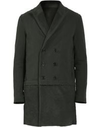 Smart and Joy - Double-Breasted Long Coat With Printed Lining - Lyst