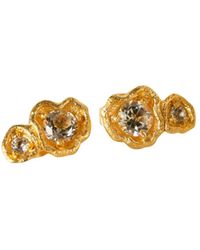 Claire Hill Designs - Topaz Climber Stud Earrings - Lyst