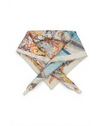 Saachi - Urban Cityscape Satin Bandana - Lyst