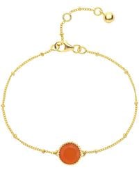 Auree - Barcelona July Carnelian Birthstone Bracelet - Lyst