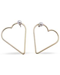 Silver Moon - Sterling Earrings – Open Heart - Lyst