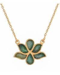 Opium Jewels - Water Lotus Necklace - Lyst