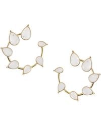 Adriana Pappas Designs - Gemstone Spiral Studs Mother Of Pearl - Lyst