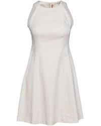 Conquista - A Line Sleeveless Sand Dress - Lyst