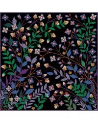 Jessie Zhao New York - Double Sided Wool Silk Shawl Of Night Garden - Lyst
