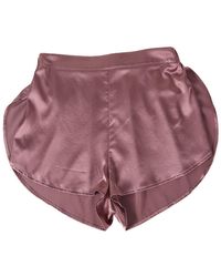 Soft Strokes Silk - Pure Mulberry Silk Petal Shorts, Mid-Waist, Silk Charmeuse - Lyst