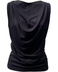 Imaatu - Onu Top Sculpting Elastic Viscose Waterfall Drape - Lyst
