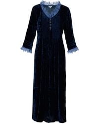 At Last - Silk Velvet Annabel Maxi Dress - Lyst
