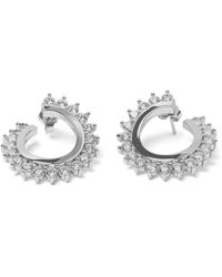 Belinda Jewelz - Gemstone Starburst Hoop Earrings - Lyst