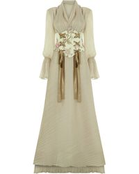 Tuba Ergin - Neutrals Alice Maxi Dress - Lyst