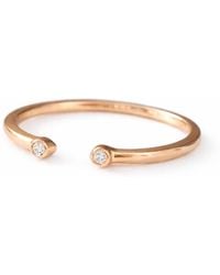 VicStoneNYC Fine Jewelry - Natural Diamond Open Cuff Ring - Lyst
