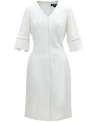 Smart and Joy - Short Dress With Contrasted Stitching - Lyst