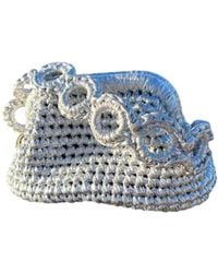 Sibylla Delphica - Mini Metallic Crochet Clutch Bag - Lyst