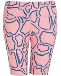 Perky Peach - Pink Abstract Cycling Shorts - Lyst