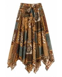 Lumina Eligma - Bohemian Midi Skirt - Lyst
