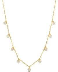 SHYMI - Pave Drop Layering Necklace - Lyst