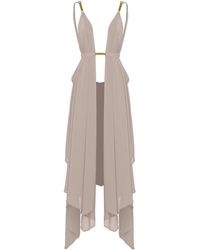 ANTONINIAS - Neutrals Clementine Beach Cover-up In - Lyst