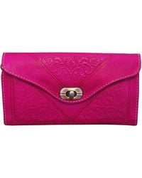 Berber Leather - Leather Tri-Fold Purse - Lyst