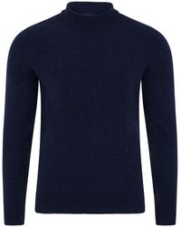Paul James Knitwear - Lambswool Arden Narrow Mock Turtle Neck Jumper - Lyst