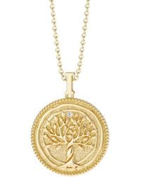 Vanimy - Promised Land Tree Of Life Amulet Coin Medallion Necklace - Lyst