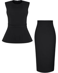 Tia Dorraine - Magnetic Power Sleeveless Top & Pencil Midi Skirt Set - Lyst