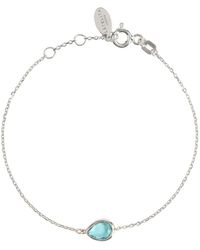 LÁTELITA London - Pisa Mini Teardrop Bracelet Silver Blue Topaz - Lyst